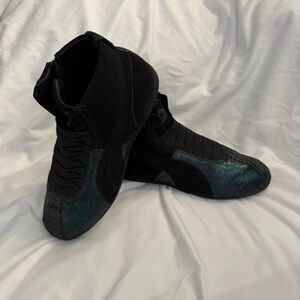 Like New Puma Eskiva Mid Deep Summer Iridescent Leather High-top Sneakers